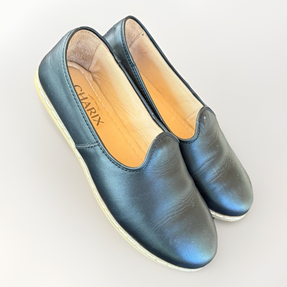 CHARIX Istanbul Handmade Leather Flats EU 37 Black